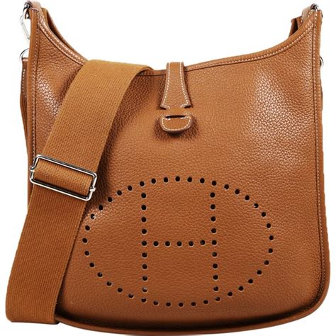 hermes brown bag|hermes evelyne bag black.